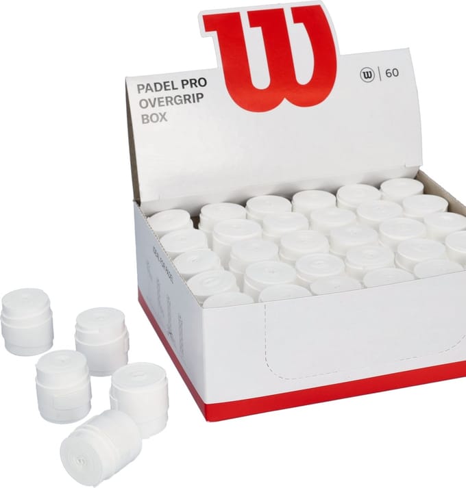 Wilson Padel Pro Overgrip Box Wit (60 Stuks)