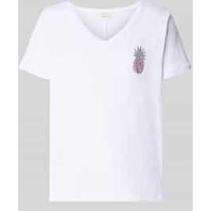 Regular fit T-shirt van puur katoen