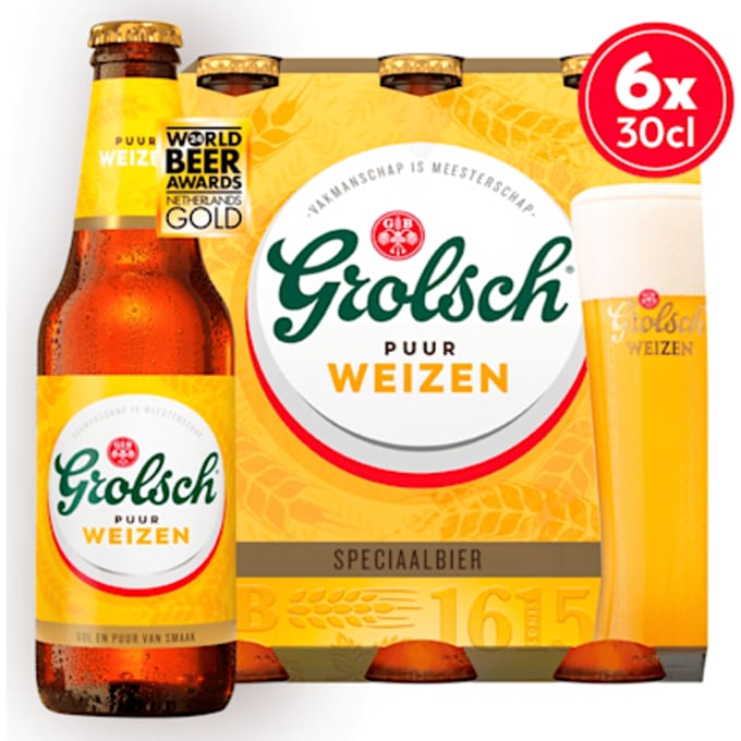 Grolsch Weizen Bier - 6 x 300 ml