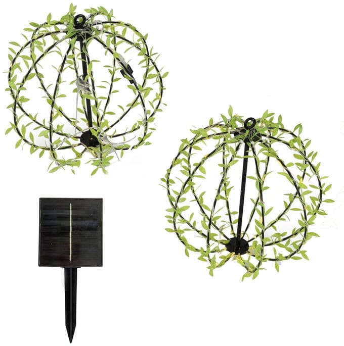 Set van 2 bladvormige zonnebollen D30CM FESTY BALL