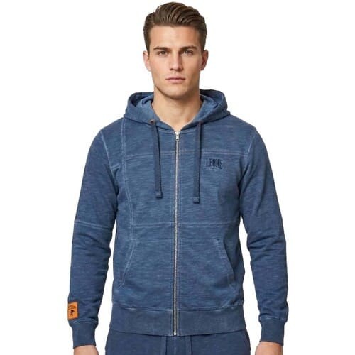 Capuchon sweaters Leone 1947 Man Hoody Full Zip Old Wash
