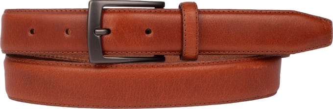 Presly & Sun Heren - Leren riem - Cognac - 105cm