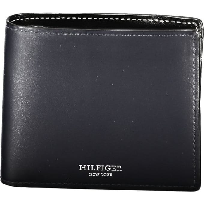 Tommy Hilfiger Blauwe Leren Portemonnee