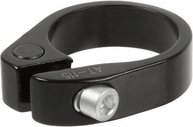 Zadelpenklem 31,8 mm zwart