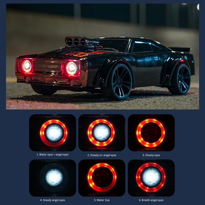 Afstandsbediening Drift Auto 1/16 Afstandsbediening Auto 2,4 GHz 4WD 35 km/u Afstandsbediening Raceauto Hoog 1 battery rood