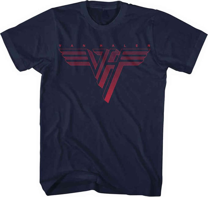 Van Halen - Classic Red Logo Heren T-shirt - 4XL - Blauw