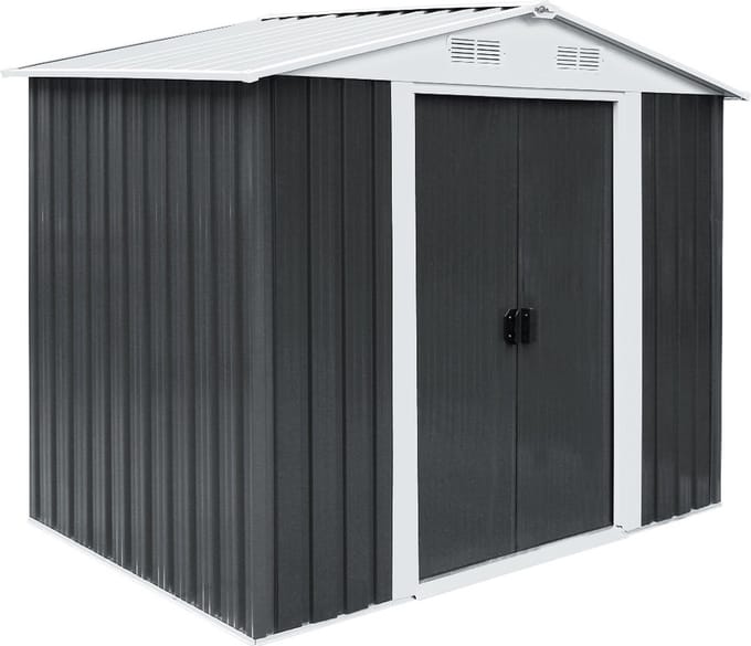Tuinhuis Metaal – 2 Schuifdeuren Ventilatie 14,65 m³ - Antraciet