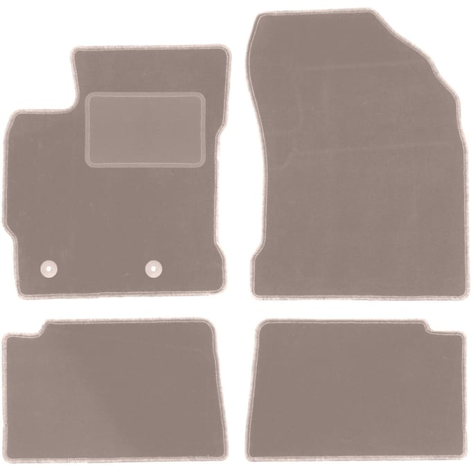 Beige veloursmatten voor: Toyota Corolla XI E16 hatchback, sedan (2013-2019)