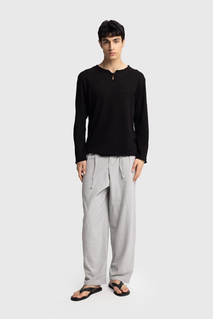 Heren Katoenen Wijd Broek Trui Pants