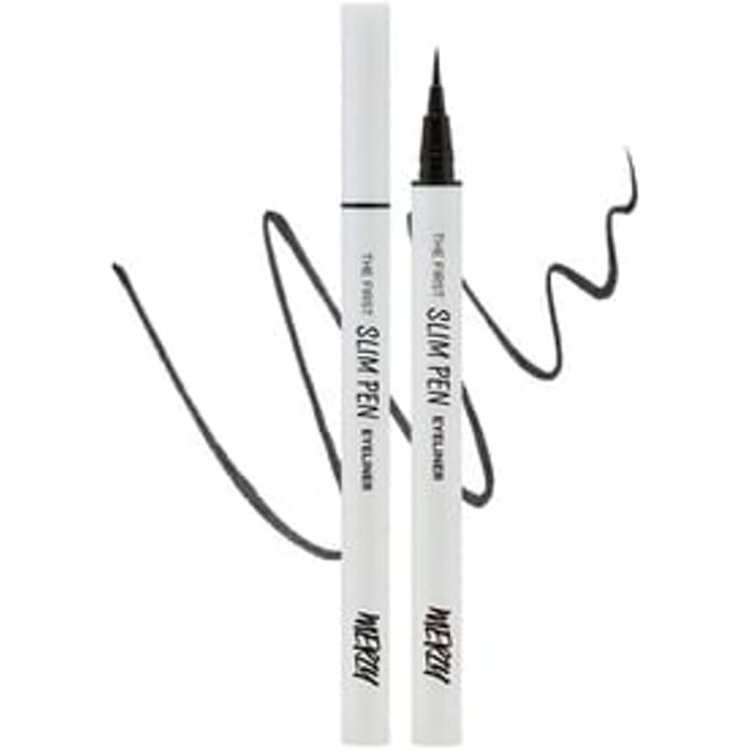 MERZY - The First Slim Pen Eyeliner - 2 Colors #SP1 Black Jean