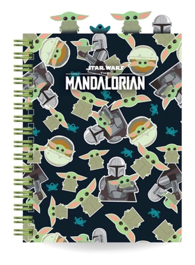 Star Wars the Mandalorian Spiraal Notebook A5 Ruit 5x5 mm