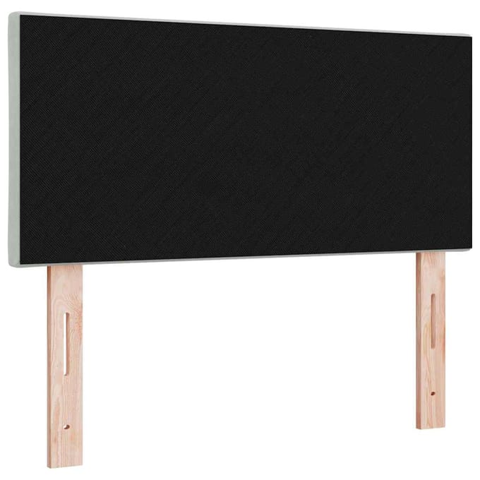 vidaXL - Hoofdbord - Lichtgrijs - 90 - cm - Fluweel