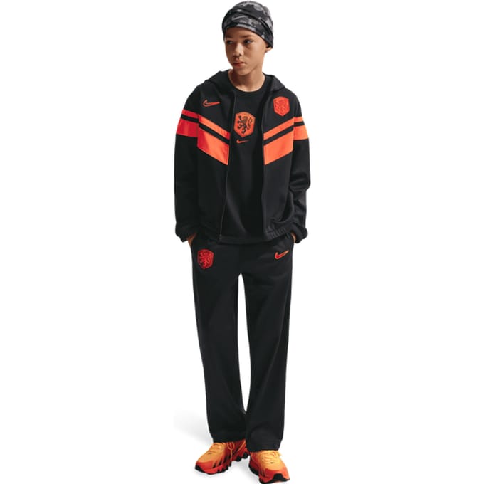 Nike KNVB Trainingspakken Kinder - Zwart - Maat 122 - 128 CM - Poly Woven