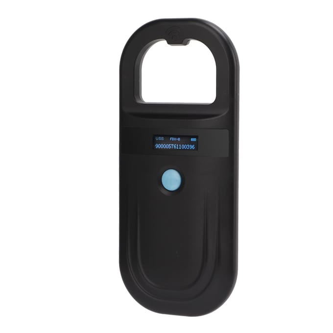 Zwarte Huisdier Microchip Scanner 134.2KHz Dierlijke Handheld Lezer Huisdier Tag Scanner voor Katten Honden black