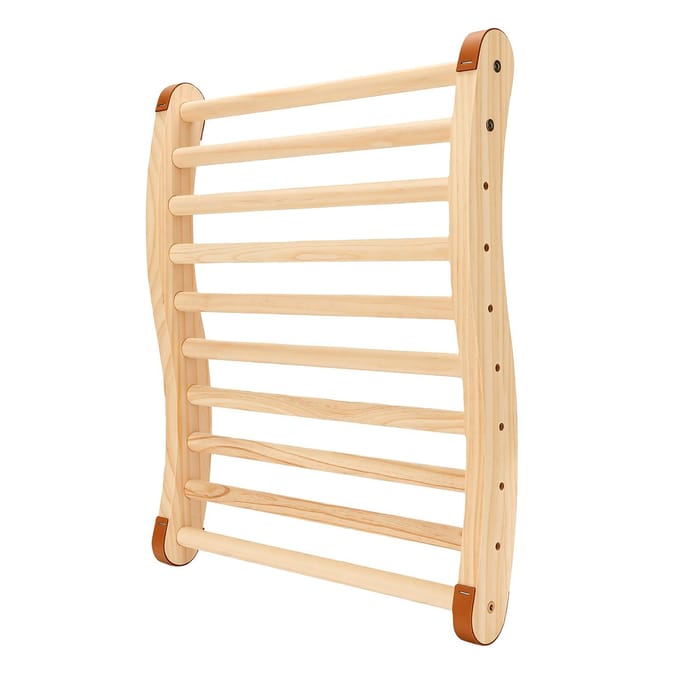Houten S-vormige Sauna Rugleuning Ergonomisch Antislip Comfortabele Sauna Rugondersteuning beige