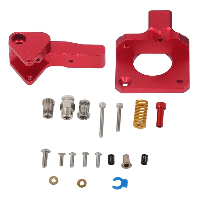 Dual Gear Extruder Aluminiumlegering 3D-printer Extruder voor CR10 CR10S CR10S Pro Ender 3 Ender 3 Pro red