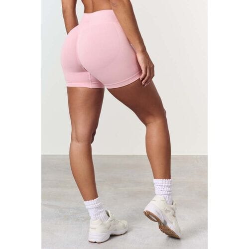 FAMME Mid Waist Sculpt Shorts Pink L