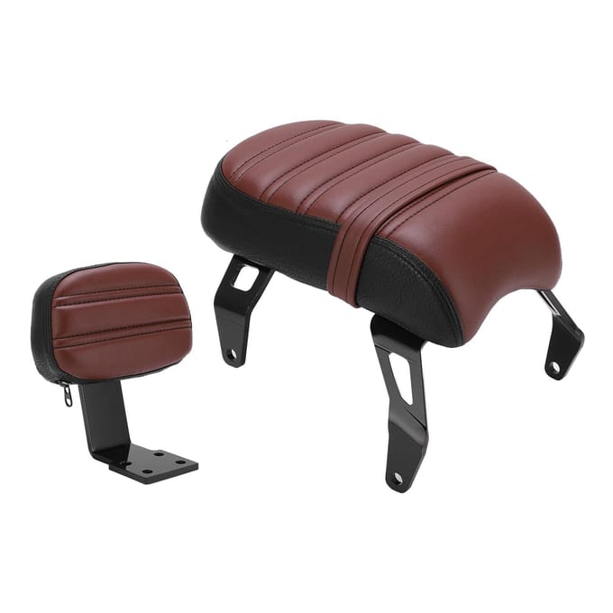 Kit de siège passager arrière avec dossier de remplacement pour Indian Scout Bobber 2018-2023 marron