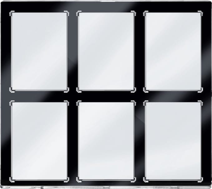 Ultra Pro - 6-Kaart Magnetische Houder met Zwarte Rand UV ONE-TOUCH