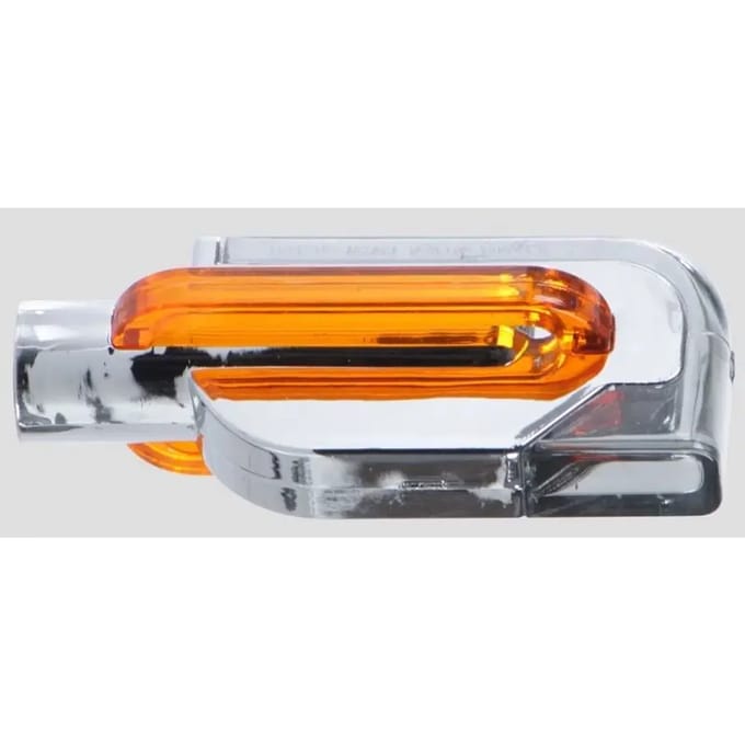 Motorfiets geleide knipperlichten Chaft sunrise