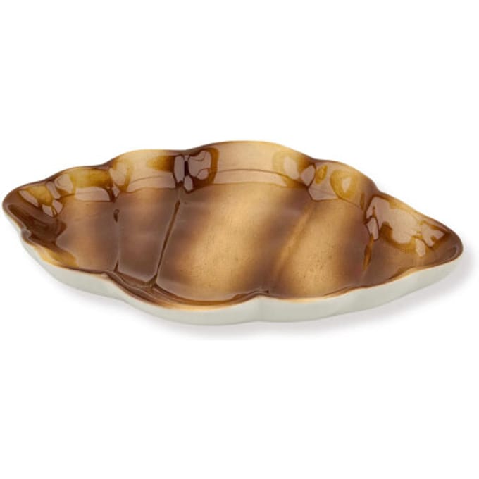 Housevitamin - Decoratief Bord - Croissant - Bruin - Dolomiet - 20x13,5x3cm