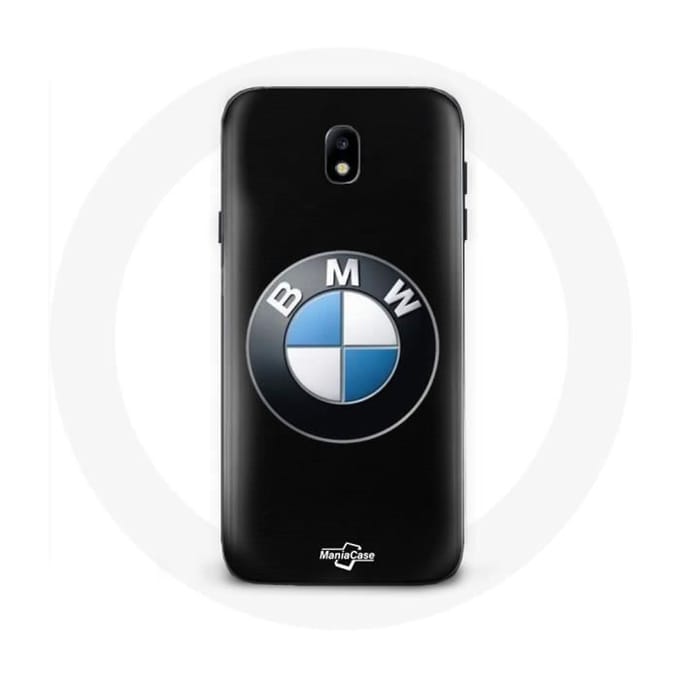 Hoesje voor Samsung Galaxy S5 BMW Logo zwarte achtergrond