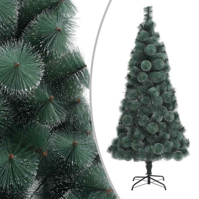 vidaXL - Kunstkerstboom - met - standaard - 210 - cm - PET - groen