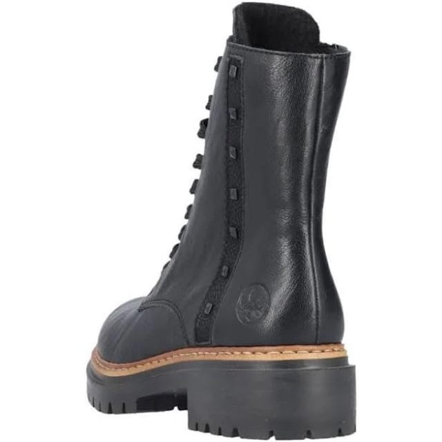 Rieker Kort veterlaarsje 72647-00 black