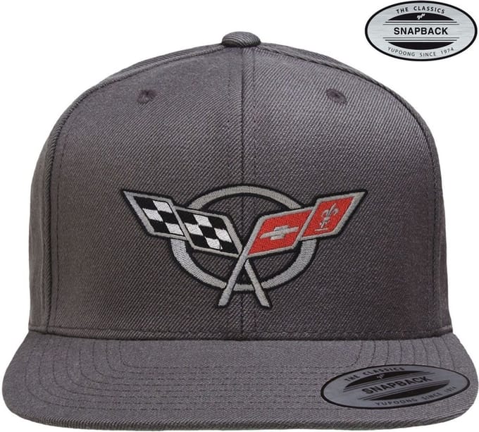 Corvette Cap C5 Flags Premium Snapback-pet GM-91-CORV9902-CB63