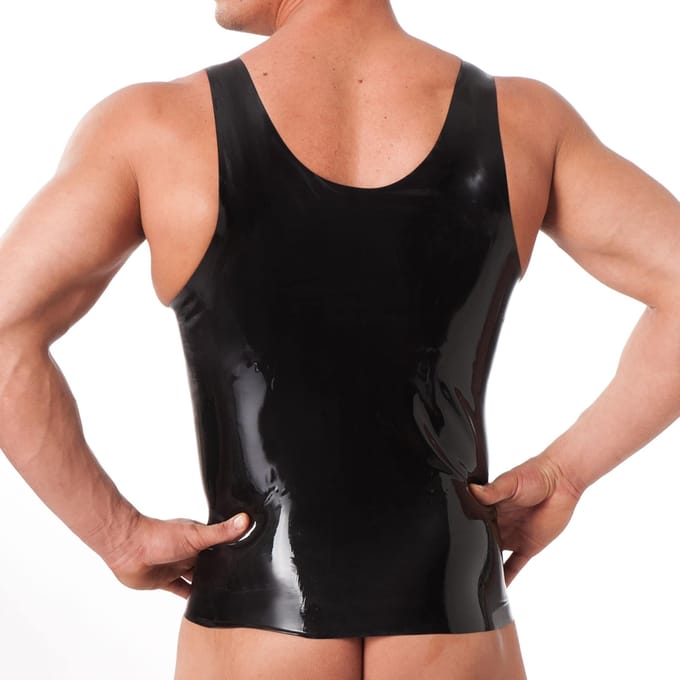 Rimba - Latex Heren Shirt - Zwart M