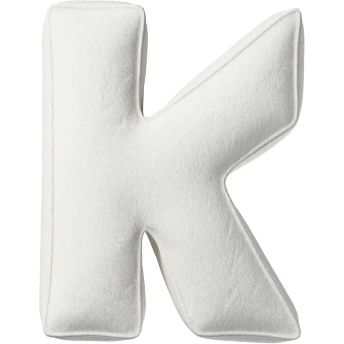 Kussen letter k Yellow Tipi Boucle
