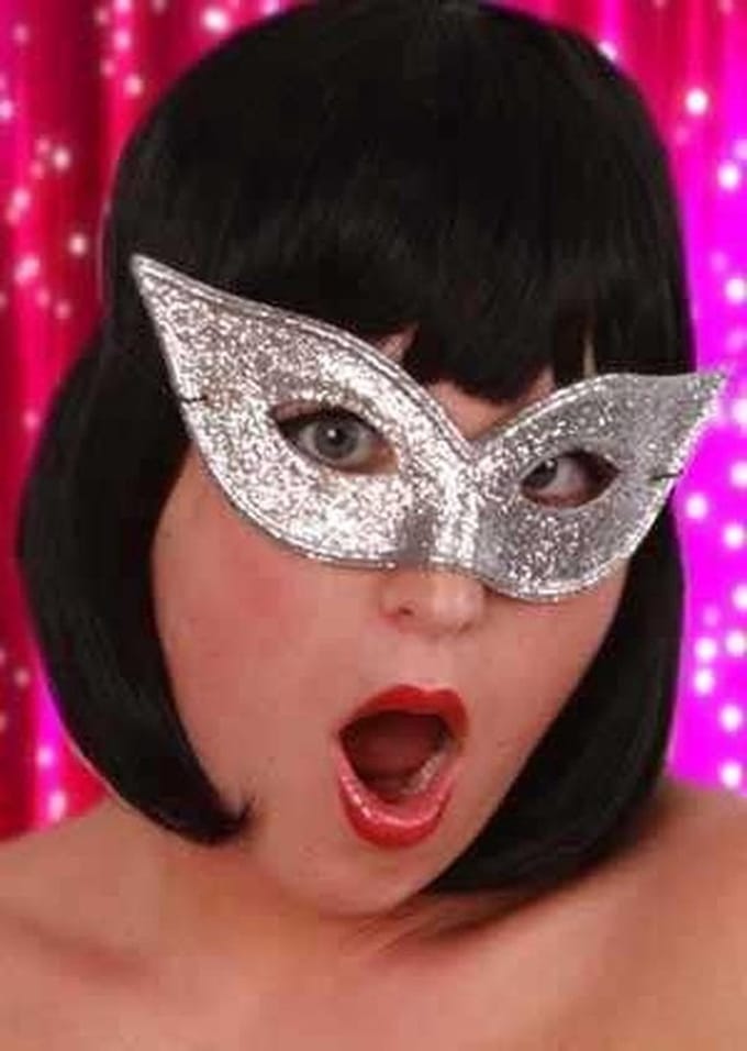 Oogmasker vlinder met glitterzilver