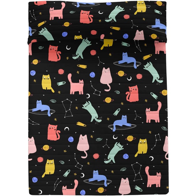 Bedsprei Cosmic Cats | Aware