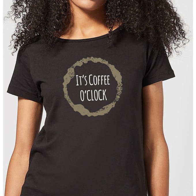 It's Coffee O'Clock Women's T-Shirt - Black - 3XL