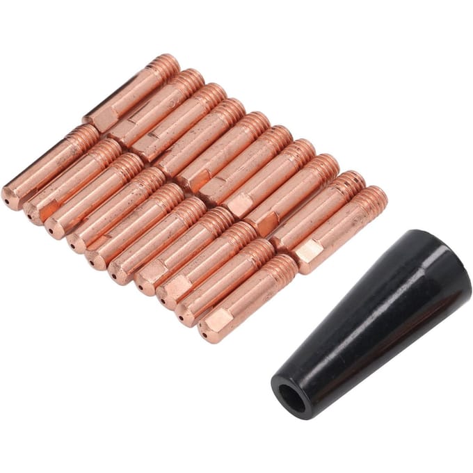 20 PCS Buses de Pistolet de Soudure Buses Conductrices en Cuivre Buses Sans Gaz à Auto-Protection de Rechange
