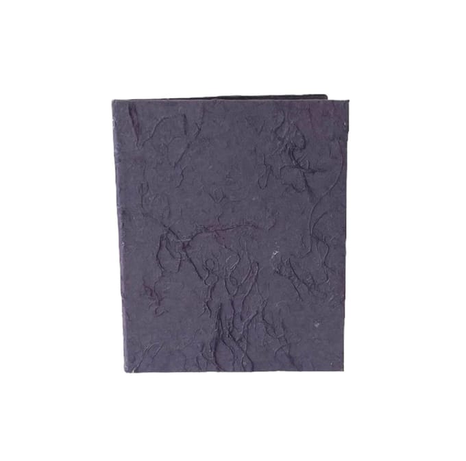Condoleance register, lintsluiting, Tree-Free mulberrypapier, paars