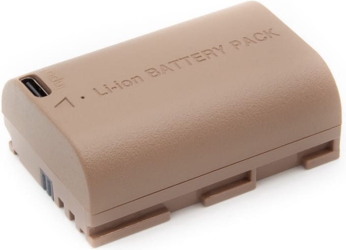 ChiliPower accu LP-E6NH USB-C versie voor Canon - 2250mAh