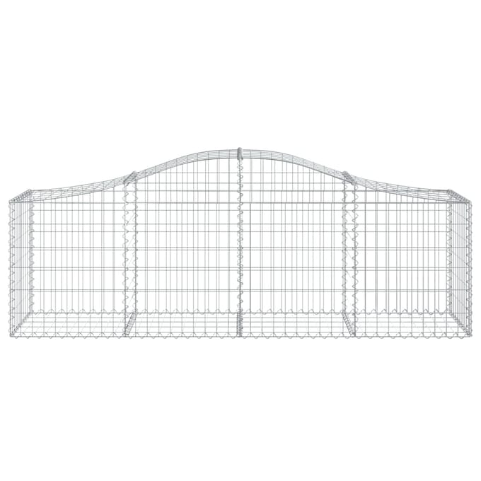 vidaXL - Schanskorven - 18 - st - gewelfd - 200x50x60/80 - cm - gegalvaniseerd - ijzer