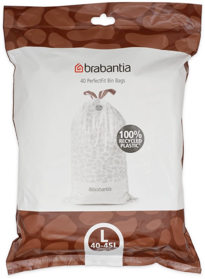 Brabantia PerfectFit Vuilniszakken - 40/45 l - Code L - 40 stuks