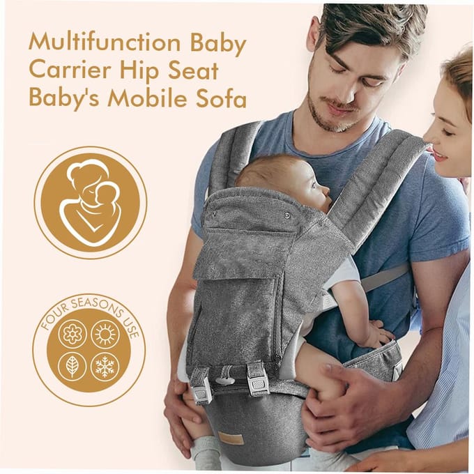 Porte-bébé Multifonction Siège-Hanche gray