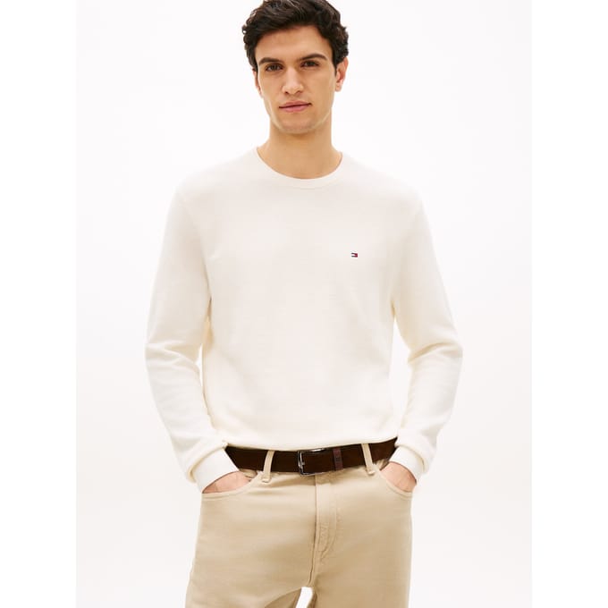 Tommy Hilfiger Pullover Essential Structure Crew Neck Ivory  L