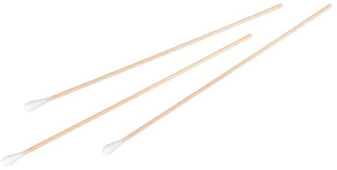 Cotton Swabs with Wooden Handle - 150mm Long, 100 Pieces