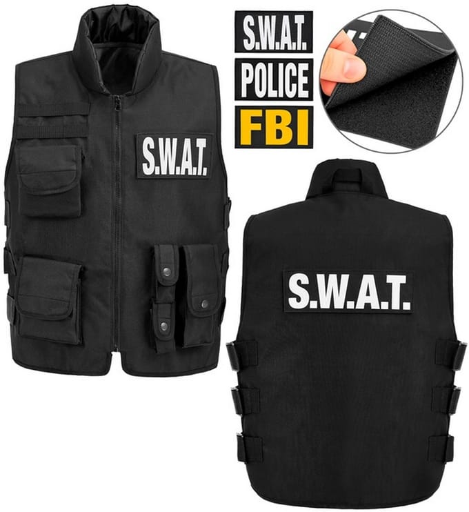 Swat vest fbi/politie kostuum Siem
