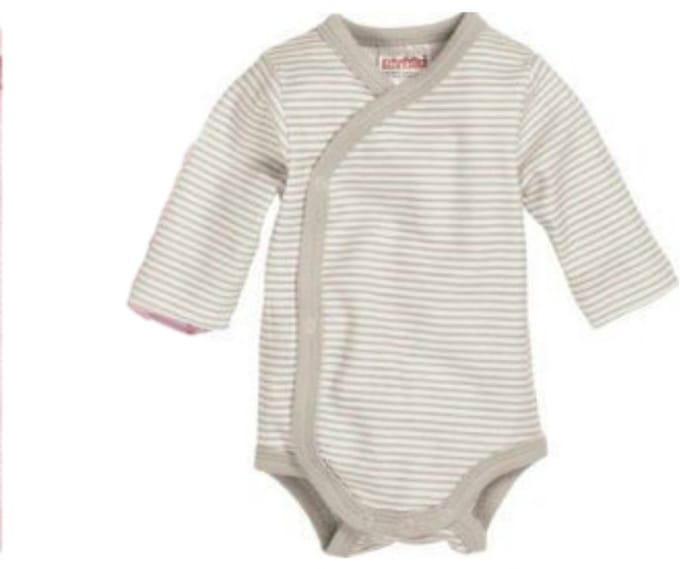 Schnizler Romper Wrap Body Basic Junior Grijs/wit Maat 44