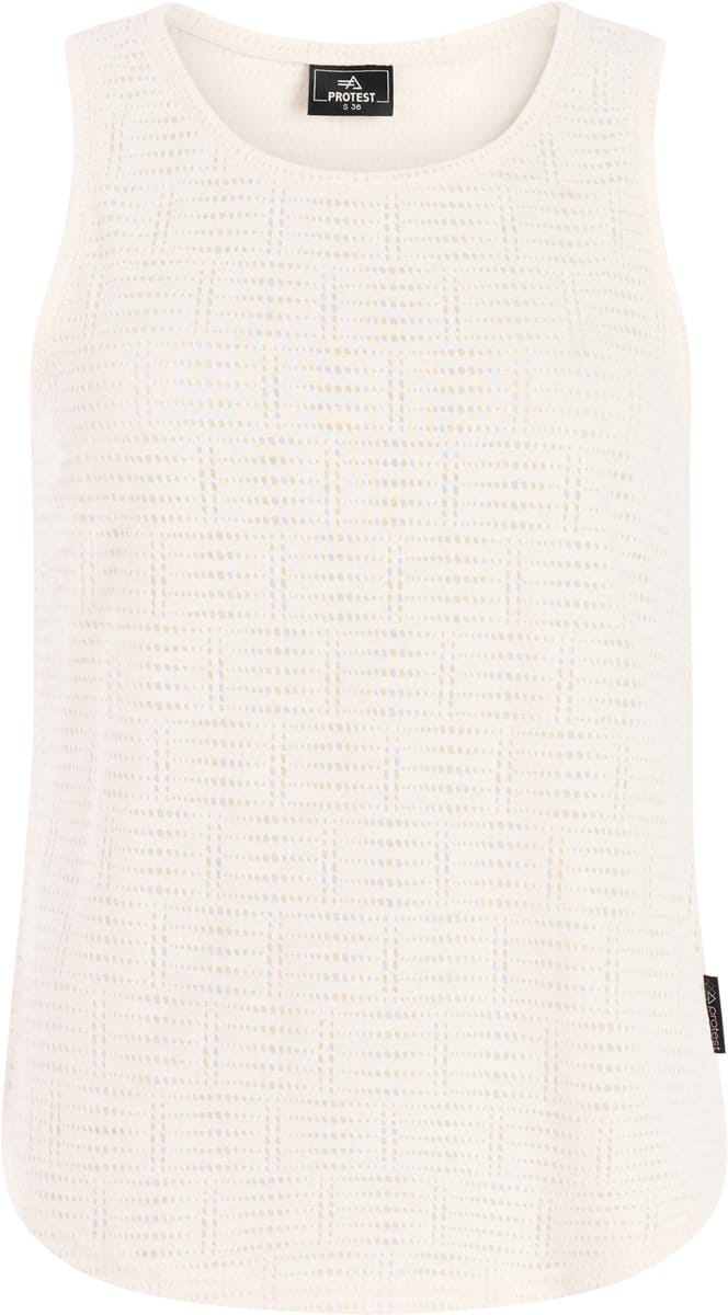 Protest PRTDavis - Singlet Dames - Mouwloos - Ronde hals - Loose fit - Crème