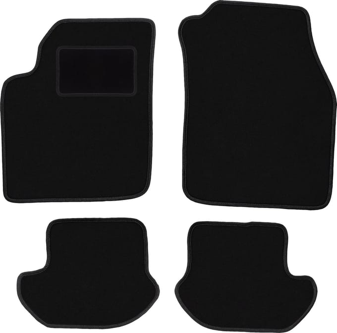 Zwarte veloursmatten voor: Ford Ka MK1 hatchback (1998-2006)