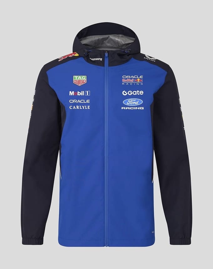 Red Bull Racing Teamline Regenjas 2026 Maat S - Max Verstappen - Isack Hadjar