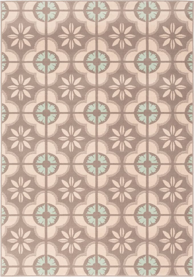 Pergamon Vloerkleed Designer Samba Moderne Tegellook