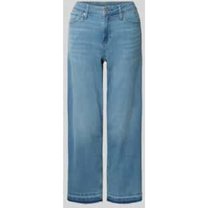 straight fit jeans van katoenmix model 'KAROLIN'