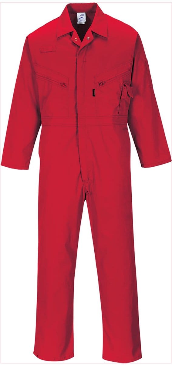 Portwest Liverpool-Rits Overall C813 - Rood - M